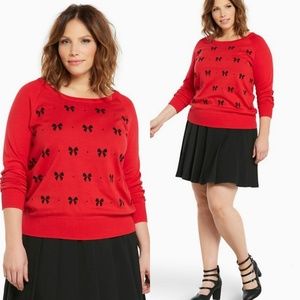 Torrid Bow Print Sweater